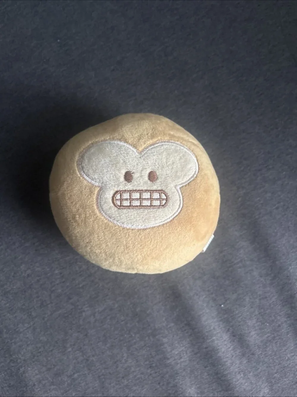 Emoji Grimacing Face Plush Round Stuffed Toy Funny Gift Oops My Bad Yikes Voti